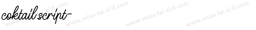 coktail script字体转换